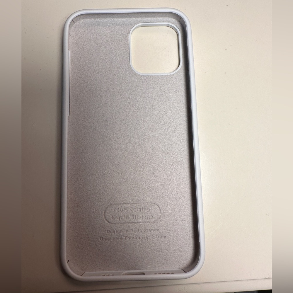 White silicone iPhone 12 pro case